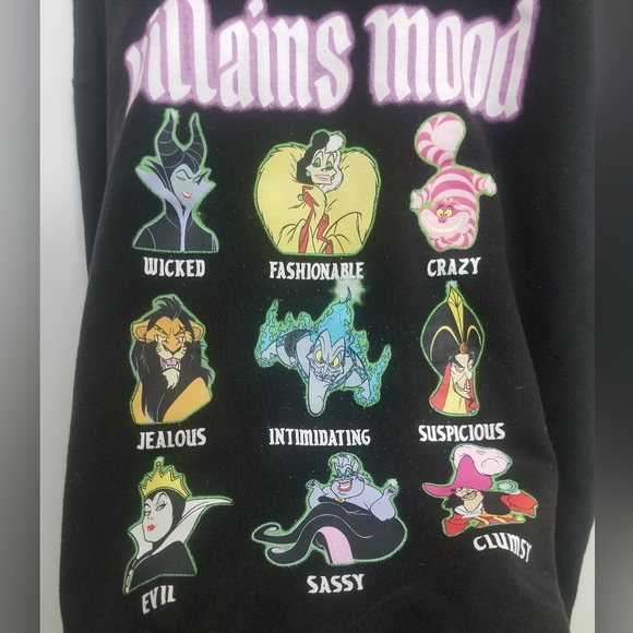 EUC Villian's Mood black sweatshirt - Picture 3 of 6